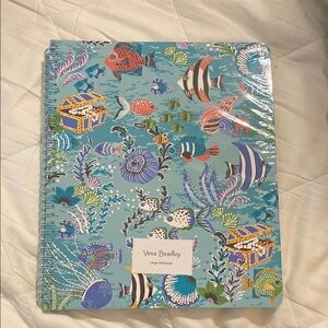 Vera Bradley Ocean-Themed Spiral Large Notebook